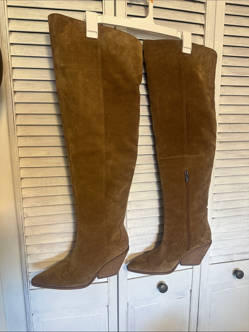 Vince Camuto over the knee suede leather boots 9